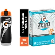Gatorade Gx Hydration Bundle – Black Bottle + G Zero Powder Glacier Freeze (10 Count)