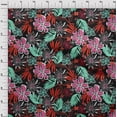 thumbnail image 4 of oneOone Viscose Jersey Fuschia Pink Fabric Abstract Floral Sewing Craft Projects Fabric Prints By Yard 60 Inch Wide, 4 of 4