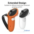 thumbnail image 3 of HZLucki Upgraded Controller Grips Compatible with Meta Quest 3S/Quest 3 Accessories, Extended Gradient Silicone Controller Strap, Widened Adjustable Knuckle Straps Fits Most Hands (orange), 3 of 14