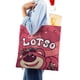 thumbnail image 4 of Lotso Bear Bolso de tela con estampado de lienzo para mujer, bolsa de compras reutilizable y estética, con cremallera interior, regalo para mujer, 35 × 40 cm., 4 of 6