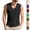 Black, variant on LTTVQM Workout Tank Tops for Men Sleeveless V Neck Shirt Comfort Stretchy Mens Muscle Shirts Athletic Beach Vacation Outfits Black 2XL