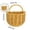 Coffee, variant on Woven Kitchen Storage Basket 6 Inch Hanging Wall Basket for Fruits Vegetables Garlic Onion Bathroom Organization