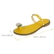 thumbnail image 2 of unbranded 1Par Sandalias Casuales Para Mujer En Color Amarillo Con Suela Antideslizante Y Plano Cómodo, 2 of 8