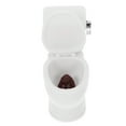 thumbnail image 4 of KAKOWELY Inodoro para casa de muñecas, mini inodoro con cisterna de juguete, baño en miniatura para casa de muñecas., 4 of 4