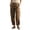 Brown#39, variant on YOIAVAIOY Women's Casual Cargo Pants Wide Leg Drawstring Trousers with Multi Pockets Wine XXL