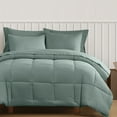 thumbnail image 3 of TRULY SOFT Green Solid Sage King 3 Piece Comforter Set, Solid Color Themed, Oeko-TEX Certified Confidence, 3 of 9