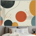 Chilfamy Mid Century Tapestry, Minimalist Line Art Tapestry Wall