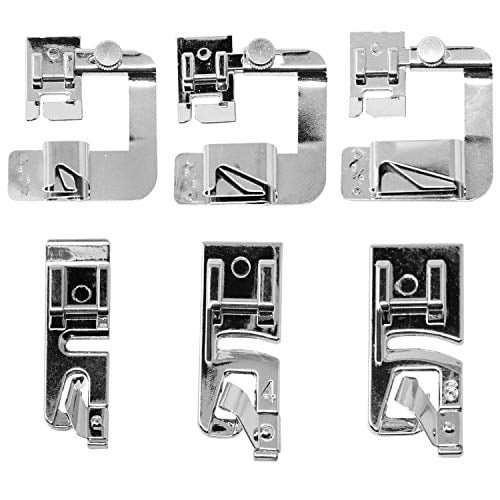 Rolled Hem Presser Foot [6 Sizes] Wide Rolled Hem Foot Set & Narrow