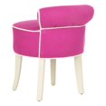 thumbnail image 5 of Safavieh Megan Birch Wood Vanity Stool in Pink, 5 of 5