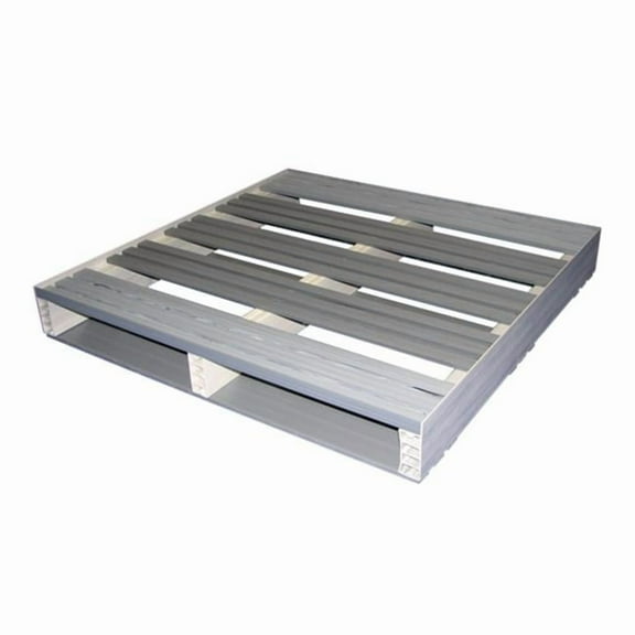 36 in. X 36 in. Lipped 2-Way Entry Recycled Plastic Pallet  with 2000 pound weight capacity