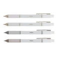 thumbnail image 4 of TUL® BP Series Retractable Ballpoint Pens, Medium Point, 1.0 mm, Pearl White Barrel, Black Ink, Pack Of 12 Pens, 4 of 8