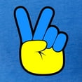 thumbnail image 3 of CafePress - Ukrainian Flag Peace Sign Ukraine Native H T Shirt - Womens Football Shirt, 3 of 4