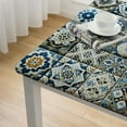 thumbnail image 4 of BANET  Blue Tablecloth, Rich Pattern of Moroccan Tiles Patchwork Style Pattern Oriental, Rectangular Table Cover for Dining Room Kitchen Decor, 4 of 7
