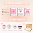 thumbnail image 5 of Pink Wall Decor Art Set of 3 - Angel Aura Number Motivational Wall Art, Girls Pink Love Butterfly Canvas Paintings Prints for Room Decor, Living Room, Bedroom - 12x16 in Framed, 5 of 6