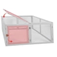 thumbnail image 3 of Chicken Coop Extension, Foldable Chicken Coop House Chicken Cage Wooden, Chicken House Large Rabbit Enclosure Duck House Assembly Free (White), 3 of 8