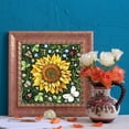 thumbnail image 3 of Cuadros Decorativos Kit de pintura de diamante 5D girasol taladro redondo completo DIY arte de la pared manualidades mosaico Likrtyny embutido en tela, 3 of 9