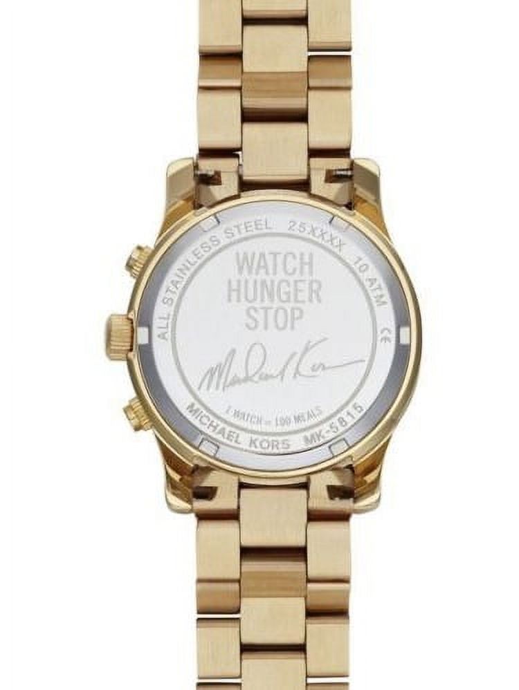 Michael Kors Women's Hunger Stop MK5815 Gold Stainless-Steel Quartz Fashion Watch - image 3 of 5
