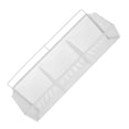thumbnail image 4 of Miangastore Wire Mesh File Organizer: 3-Compartment Slanted Document Holder Office Desk Storage Rack Wall Containers Shelf Kitchen Ginger Storage Basket White, 4 of 8
