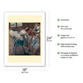 thumbnail image 2 of Three Dancers Preparing for Class - From an Original Color Pastel by Edgar Degas c.1878 - Fine Art Matte Paper Print (Unframed) 18x24in, 2 of 4