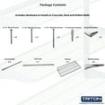 thumbnail image 4 of Triton Products® Heavy-Duty 3 Tier Wire Shelf, Grey, 375 lb. Capacity, 4 of 8