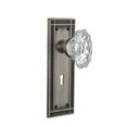 thumbnail image 4 of Nostalgic Warehouse Mischa_Psg_234_Kh Vintage Chateau Fluted Crystal Passage Door Knob Set, 4 of 5