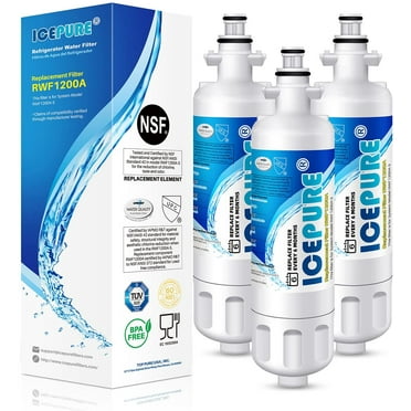ICEPURE 469690 ADQ36006101 Refrigerator Water Filter, Replacement for LG LT700P, ADQ36006102, Kenmore 9690, LFXS30766S, LFXS24623S, FML-3, RFC1200A, RWF1200A, WSL-3, 3Pack