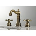 thumbnail image 3 of Kingston Brass  American Classic Two-Handle 3-Hole Deck Mount Widespread Bathroom Faucet Antique Brass Antique, 3 of 5