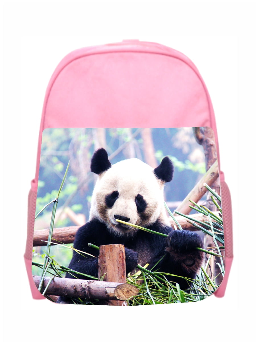 Accessory Avenue Girls Backpack Panda Eating Bamboo Girls Kids Pre