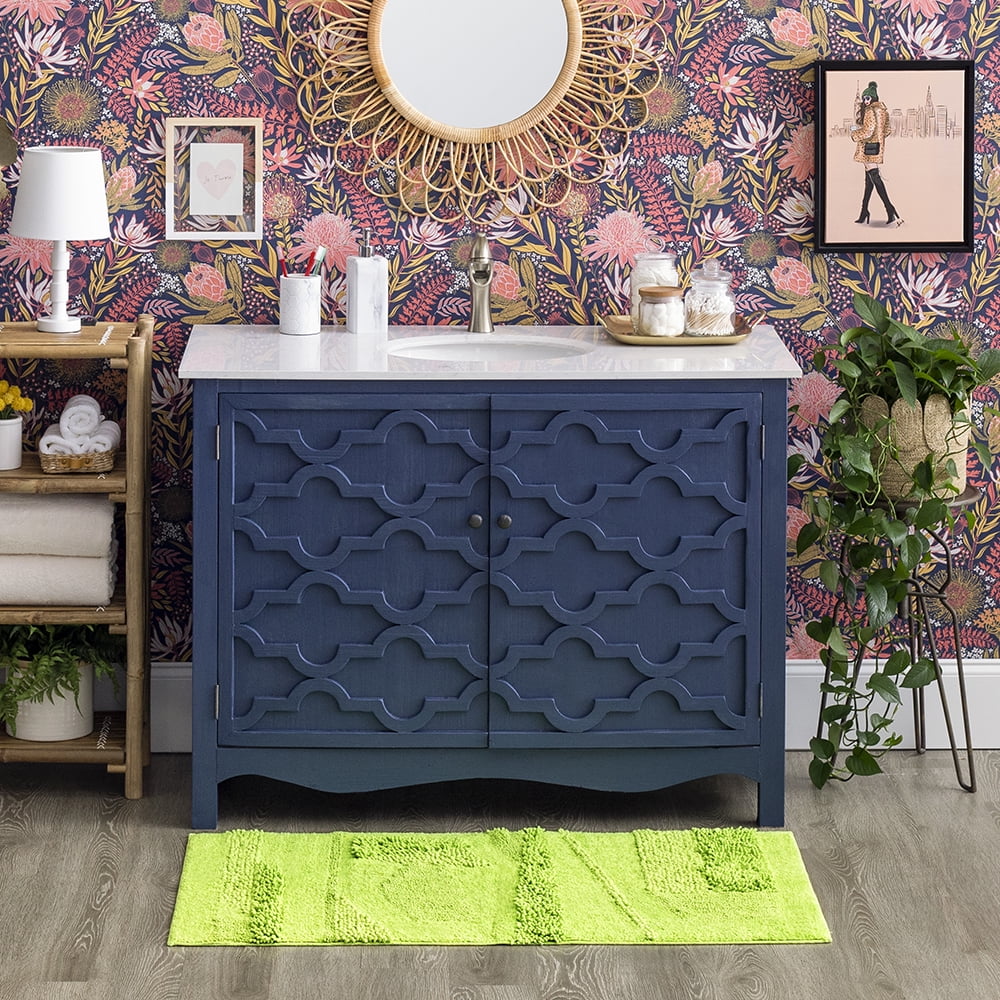 Mohawk Home Composition Cotton Bath Mat, Fiesta Lime, 2' 3" x 3' 9"