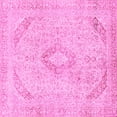 thumbnail image 1 of Ahgly Company Indoor Square Abstract Pink Modern Area Rugs, 8' Square, 1 of 4