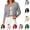 Gray, variant on OIOLOYJM Cardigan Sweaters for Women Cropped Crew Neck Button Down Open Front Knit Long Sleeve Blouse Lightweight Slim Fit Stylish Comfortable Sweater Red M