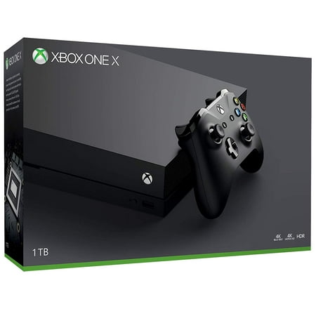 Microsoft Xbox One X 2TB Solid State Hybrid Drive Gaming Console with Wireless Controller - Native 4K - HDR - Enhanced by Scorpio CPU and Fast SSHD -