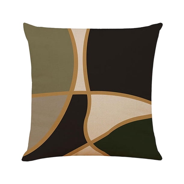 Fundas de cojín decorativas abstractas, obra de arte, 45 x 45 cm, cojín cuadrado Estilo B