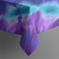 thumbnail image 3 of Purple Blue Tie Dye Spiral Pattern Rectangle Tablecloth 60"x84",Waterproof Polyester Rectangle Table Cloth, Wipeable Spillproof Polyester Tablecloth for Dining, Camping, Indoor and Outdoor, 3 of 5