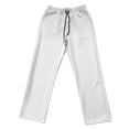 thumbnail image 6 of BVnarty Men's Solid Jacquard Striped Wide Leg Long Pants Textured Straight Leg Loose Fit Fashion Streetwear Daily Casual Trousers White XXL, 6 of 7