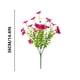 thumbnail image 3 of Flores artificiales, 8 ramos, sin desvanecimiento, plantas de plástico falsas, decoración de jardín, magenta, 3 of 5