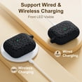 thumbnail image 3 of Funda dGeGe compatible con AirPods Pro de silicona de segunda generación, negra, 3 of 9