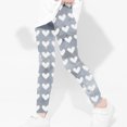 thumbnail image 5 of Girls Boys Sweatpants Full Length Pants Girls Heart Printed Pants High Waist Stretchy Soft Tights Kids Summer Leggings for School Wearing Gray 7 Years, 5 of 5