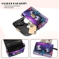 thumbnail image 4 of Pzuqiu Galaxy Butterfly Women Leather Crossbody Bag Exquisite Versatile Quilted Crossbody Purse for Women with Chain StrapTrendy Practical for Daily Use and Travel, 4 of 7