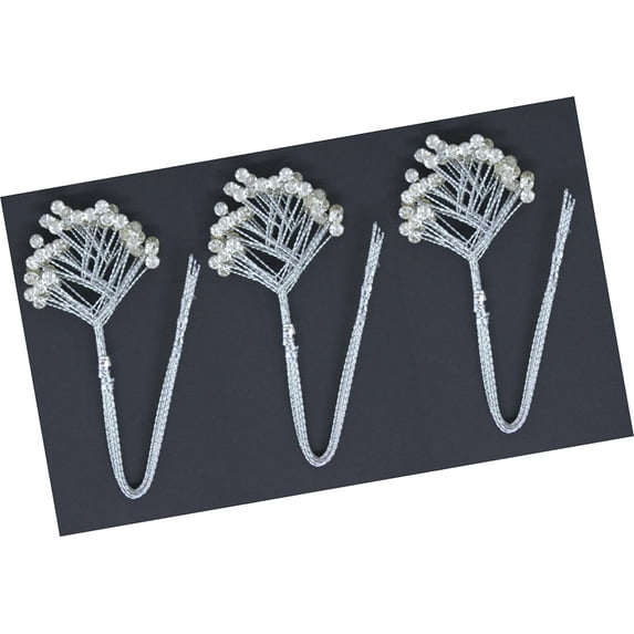 Reliant Ribbon - FT-KK4503BULK-U, Rhinestone Quintet 5in X 2-1/2in Rd Floral Accessories, Dazzle, Miscellaneous, 36 Pieces