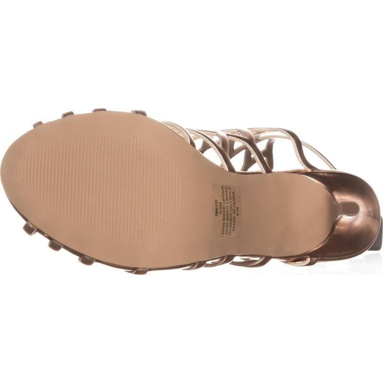 Womens madden girl Directt Caged Ankle Strap Sandals Rose Gold Walmart