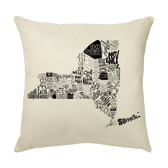 Up to 65% Off SMihono Independence Day Pillowcase Cartoon Style Linen Digital Printing Pillowcase