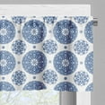 thumbnail image 3 of Ambesonne Paisley Valance Pack of 2, Vintage French Blue, 54"X18", Blue White, 3 of 5