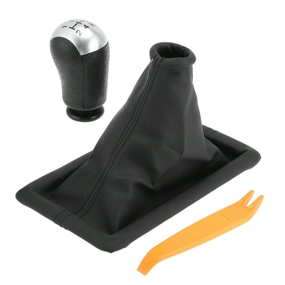 Unique Bargains 5 Speed Manual Transmission 5MT Gear Shift Shifter Knob for Ford for Mustang Base GT 2005 2006 2007 2008 2009 with Shifter Dust Boot No.8R3Z7277AA/5R3Z7213BAA