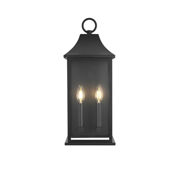 Elegant Lighting Shepard 8" Outdoor Wall Sconce In Black