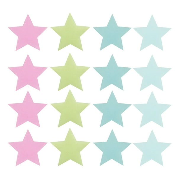 Pegatina de pared luminosa de 300 Uds., Pegatina en forma de estrella que brilla en la oscuridad, calcomanía creativa para pared, decoración de habitación de niños para el dormitorio del hogar