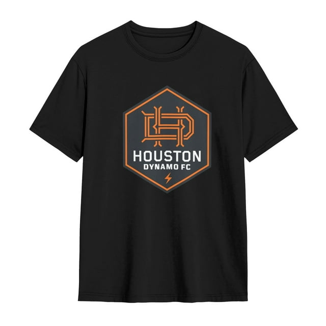 Houston Dynamo Fc T-Shirt Basique à Manches Courtes en Coton pour Usage Quotidien