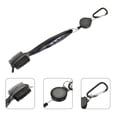 thumbnail image 5 of Uxcell Double Sided Retractable Dust Groove Cleaner with Divot Tool Golf Club Brush Black, 5 of 6