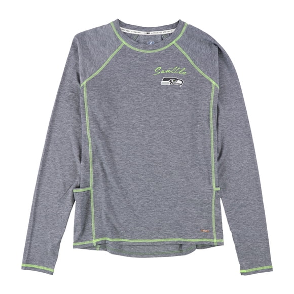 MSX Camiseta gráfica Seattle Seahawks para mujer, gris, pequeña