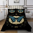 thumbnail image 1 of Erosebridal Boho Blue Butterfly Coverlet Set Queen, Hippie Astrology Bedding Set 3 Pieces, 1 of 5